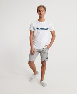 Superdry All Over Print Férfi Rövidnadrág Titán | MSNXT6735